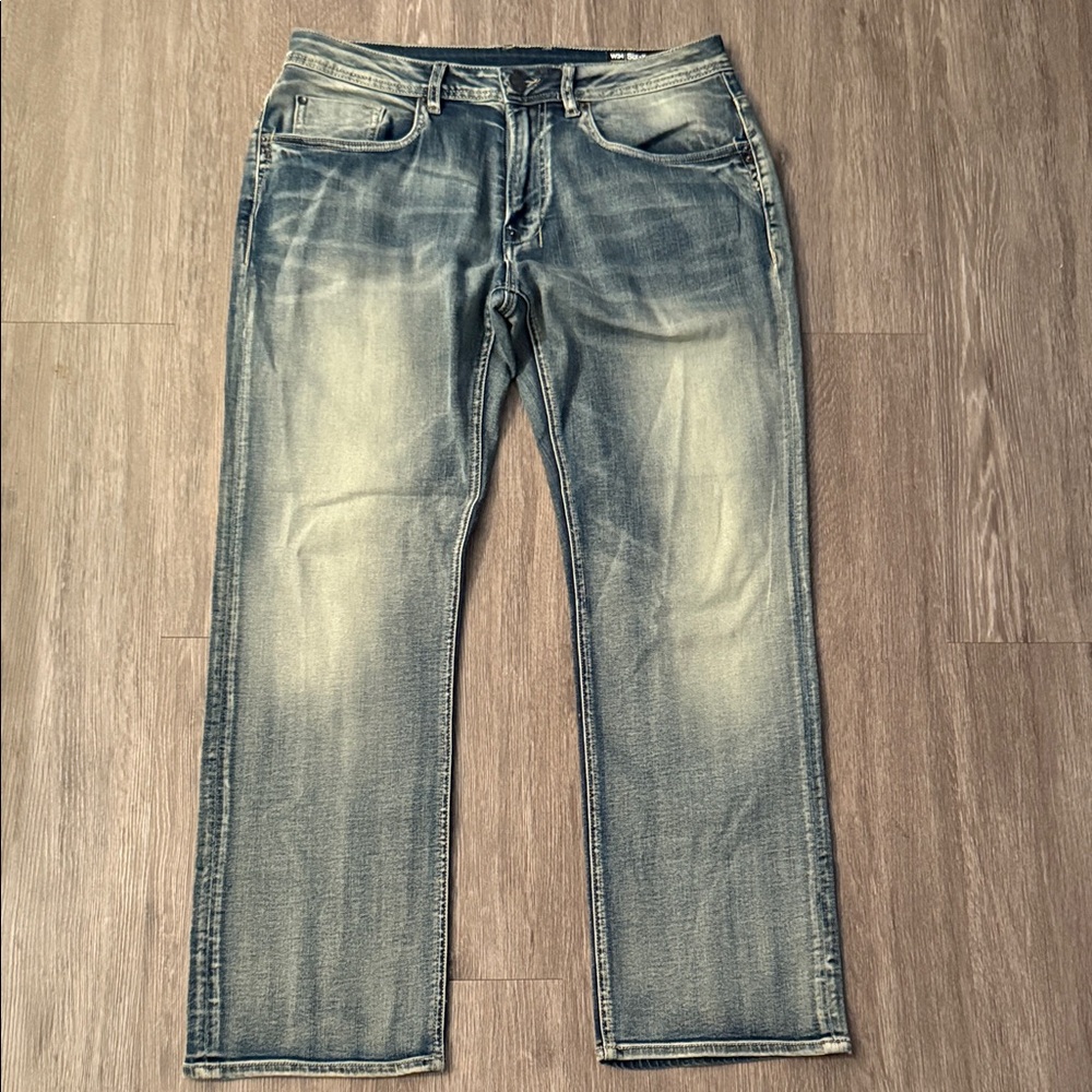 Buffalo David Bitton Light Wash Straight  stretch Jeans